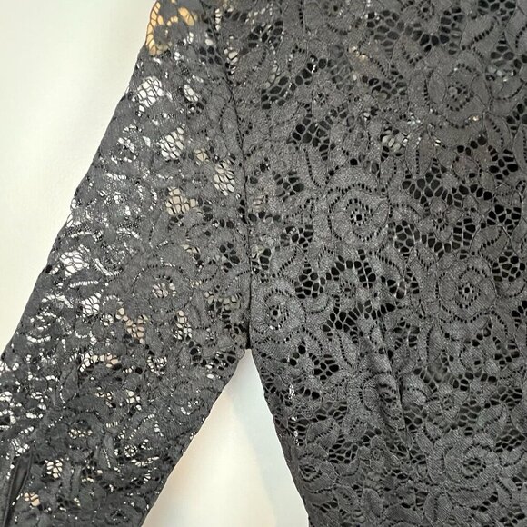 Miss May Retro Cocktail Dress Black Lace Size Medium NWT Gorgeous City - Picture 12 of 14